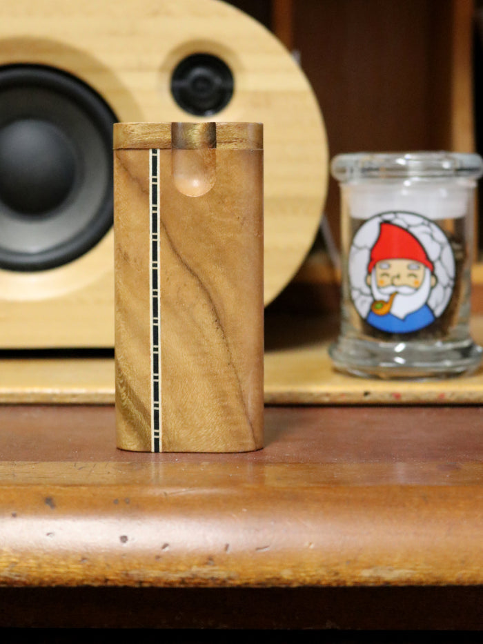 Large Teak Inlay Swivel Dug-out | One Colour-Image 1