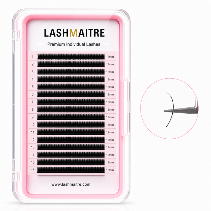 LASHMAITRE Premium Special Curl Individual Lash Extensions 16 row 12mm product image