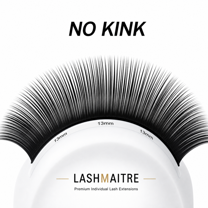 LASHMAITRE Premium Special Curl Individual Lash Extensions no kink lash curve detail