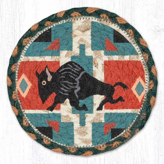 LC-865 Native American Buffalo  7" Trivet