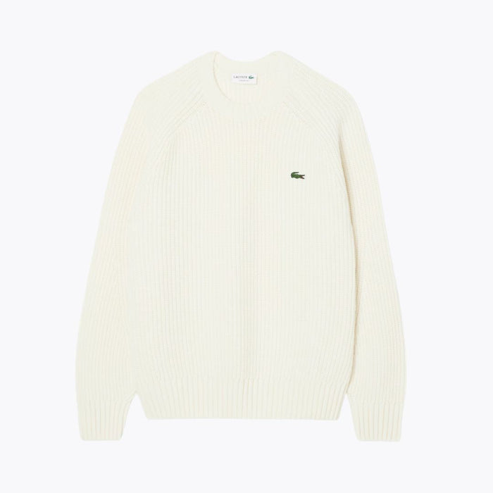 LC Thick Carded Wool Crew Neck Sweater