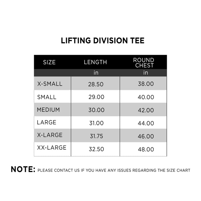 Lifting Division Tee - IRONGEAR Fitness