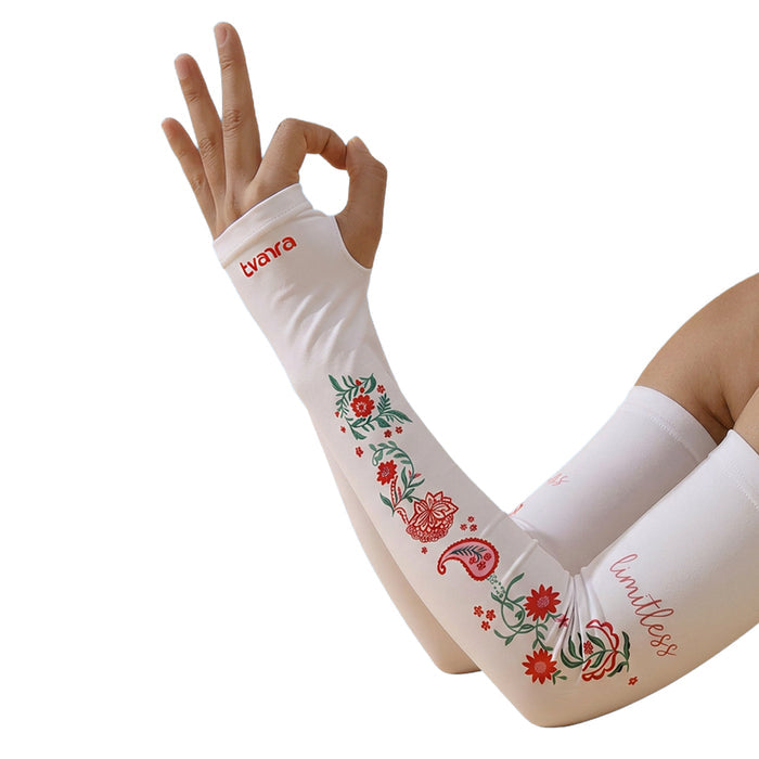 Limitless Arm Sleeves for Women - White