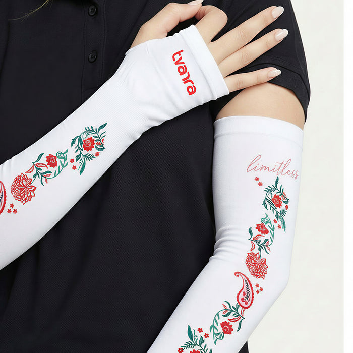 Limitless Arm Sleeves for Women - White