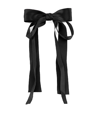 Long Double Tail Bow Barrette