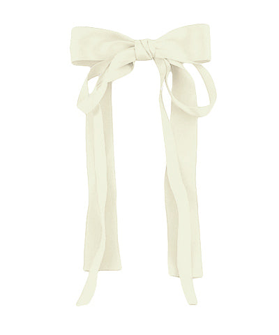 Long Double Tail Bow Barrette