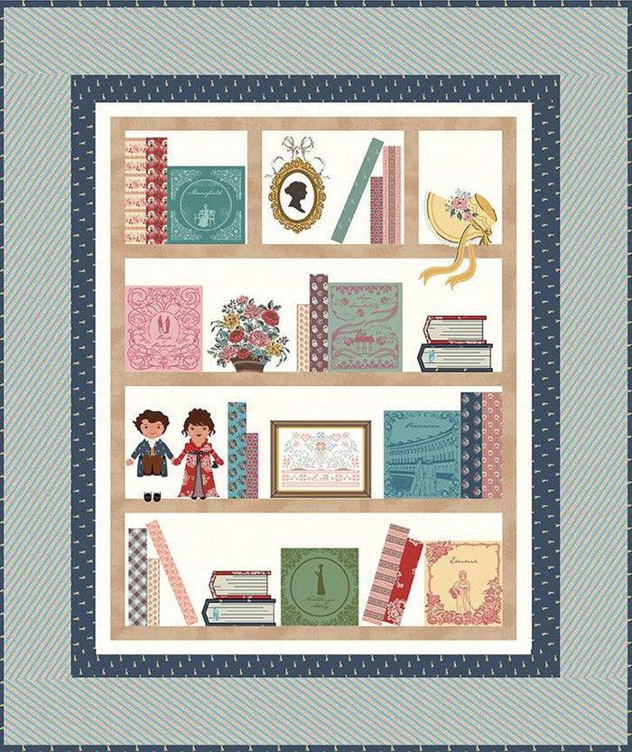 Lori Holt Machine Embroidery Jane Austen Library Quilt ME100JAQ24R5