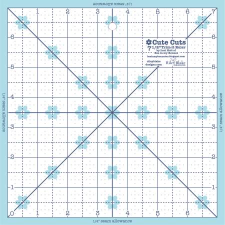 Lori Holt Trim It Ruler 7.5" Square # STTI-21863
