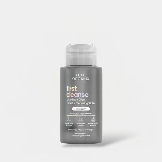 Luxe Organix Whitening Repair Ultra Light Glow Micellar Cleansing Beauty Water 300ml ماء ميسيلار منظف ومرطب للوجه من لوكس أورجانيكس - Princess Cosmetics Qatar
