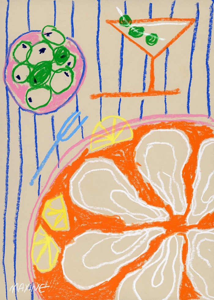 Martini and Oysters by Maxine McCrann