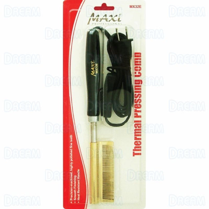 MAXI PRESSING COMB ELECTRIC CERAMIC CURVED #MX32EC - Palms Fashion Inc.