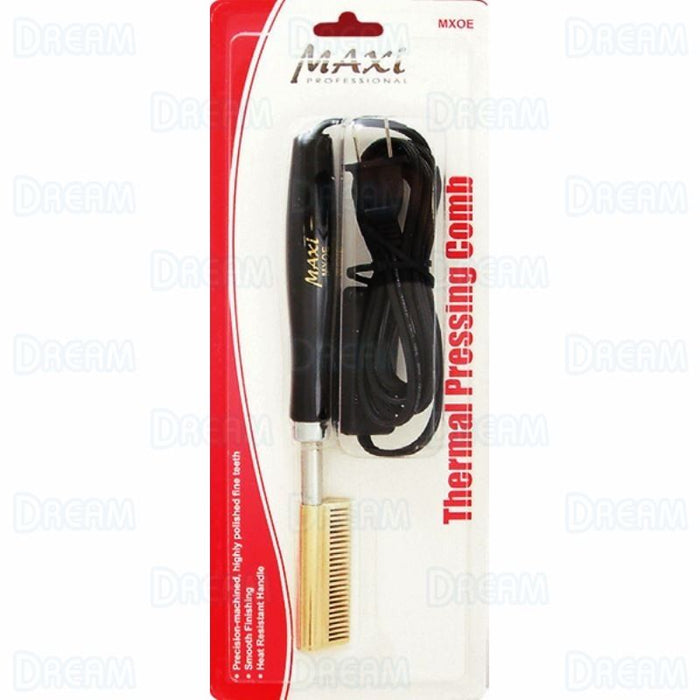 MAXI PRESSING COMB ELECTRIC CERAMIC TEMPLE #MX0EC - Palms Fashion Inc.