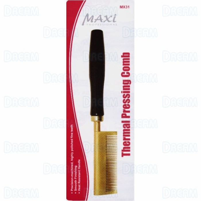 MAXI PRESSING COMB STRAIGHT MEDIUM BRASS - Palms Fashion Inc.