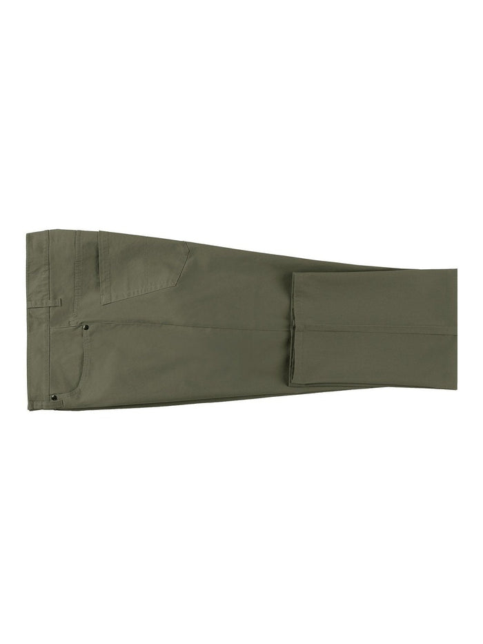 Men's 5-Pocket Cotton Stretch Washed Flat Front Chino Pants - The Suit Depot