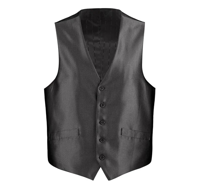 Men's Classic Fit Sharkskin Suit Vest - The Suit Depot