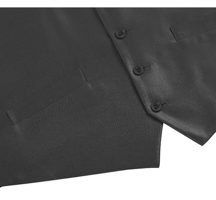 Men's Classic Fit Sharkskin Suit Vest - The Suit Depot