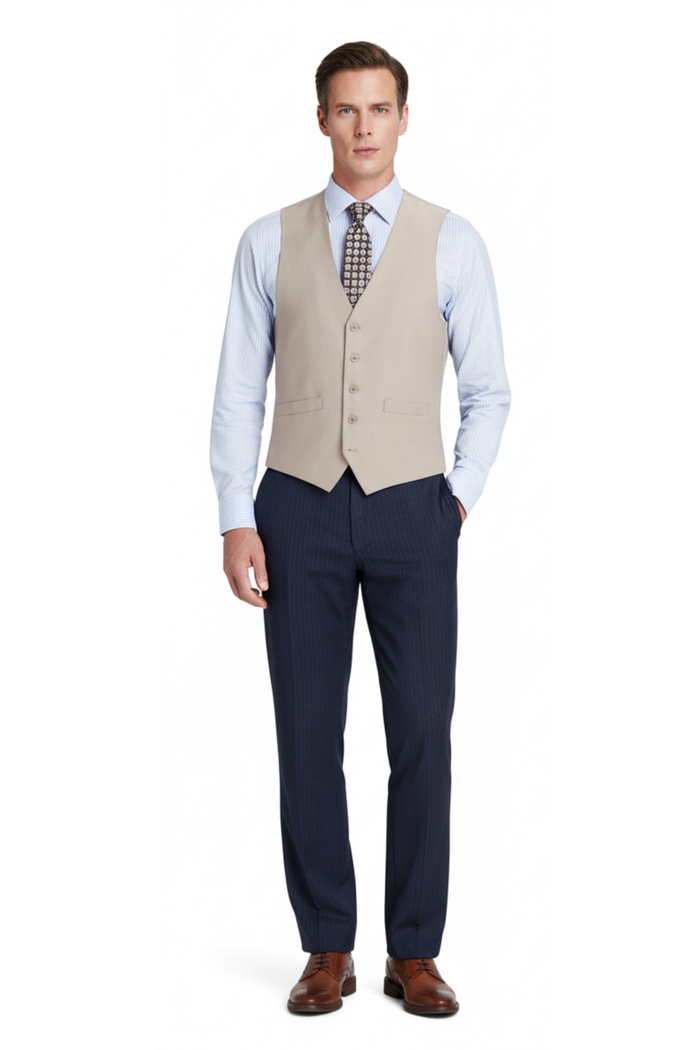 Men's Classic Fit Suit Separate Vest - The Suit Depot
