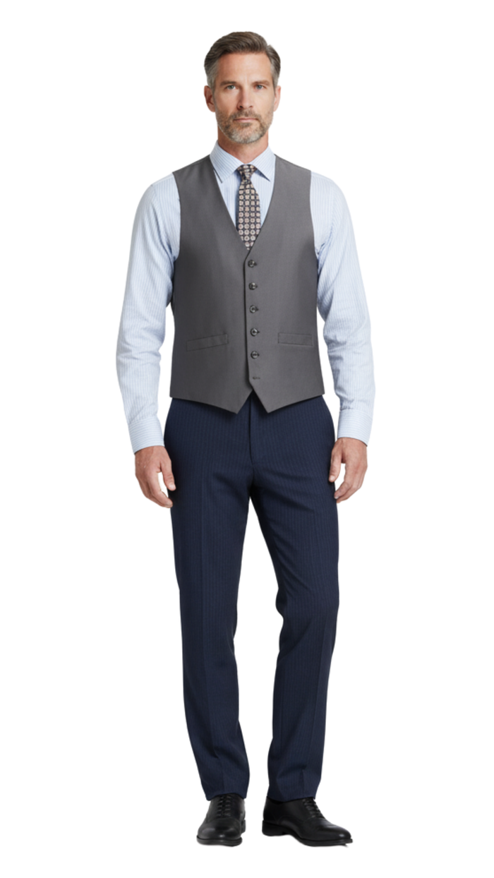 Men's Classic Fit Suit Separate Wool Vest - The Suit Depot