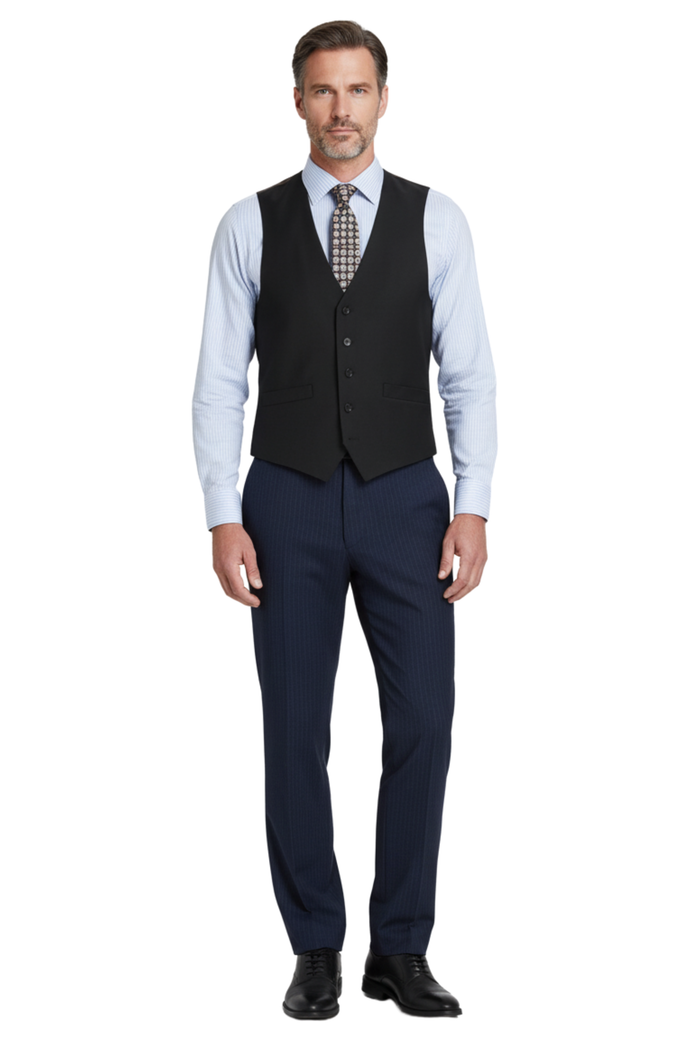Men's Classic Fit Suit Separate Wool Vest - The Suit Depot