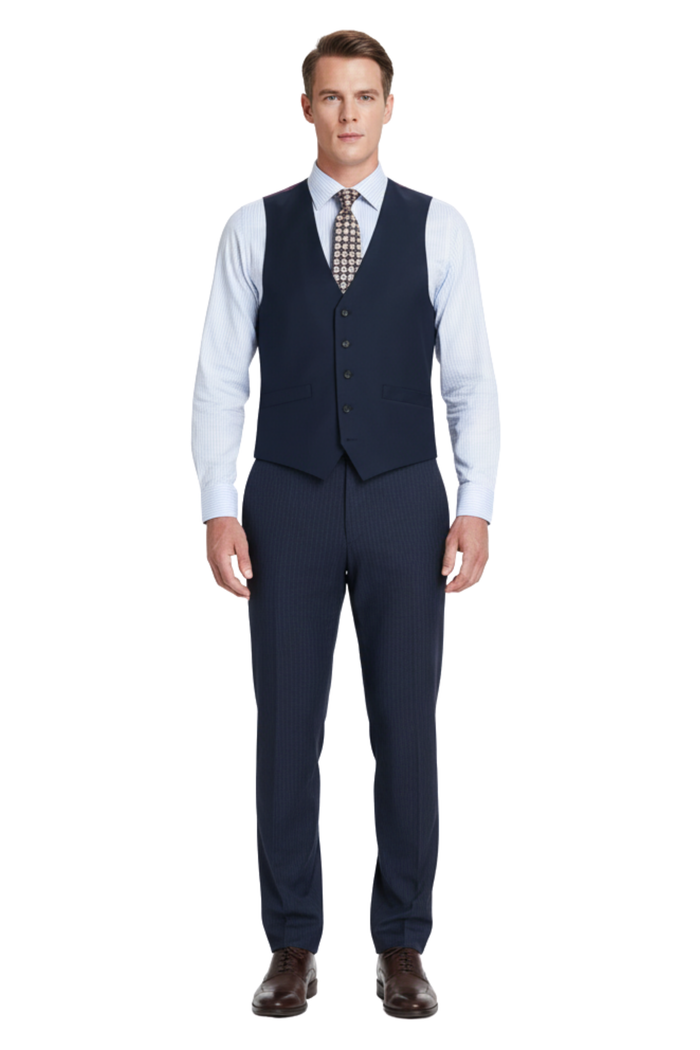 Men's Classic Fit Suit Separate Wool Vest - The Suit Depot