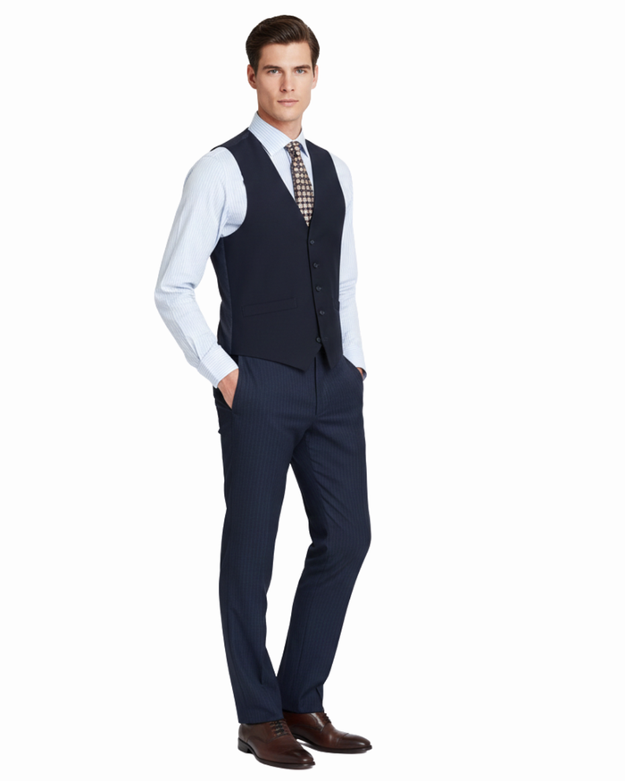 Men's Classic Fit Suit Separate Wool Vest - The Suit Depot