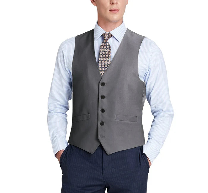 Men's Classic Fit Suit Separate Wool Vest - The Suit Depot