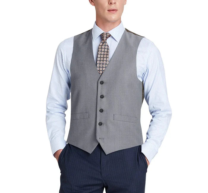 Men's Classic Fit Suit Separate Wool Vest - The Suit Depot