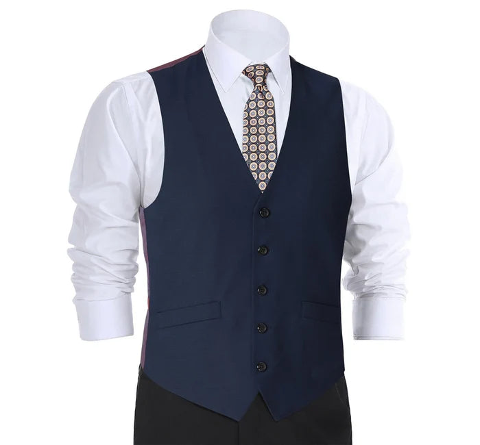Men's Classic Fit Suit Separate Wool Vest - The Suit Depot