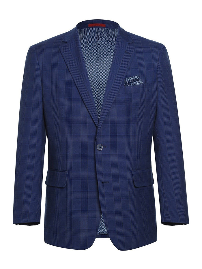 Men's Classic Fit Windowpane Blazer