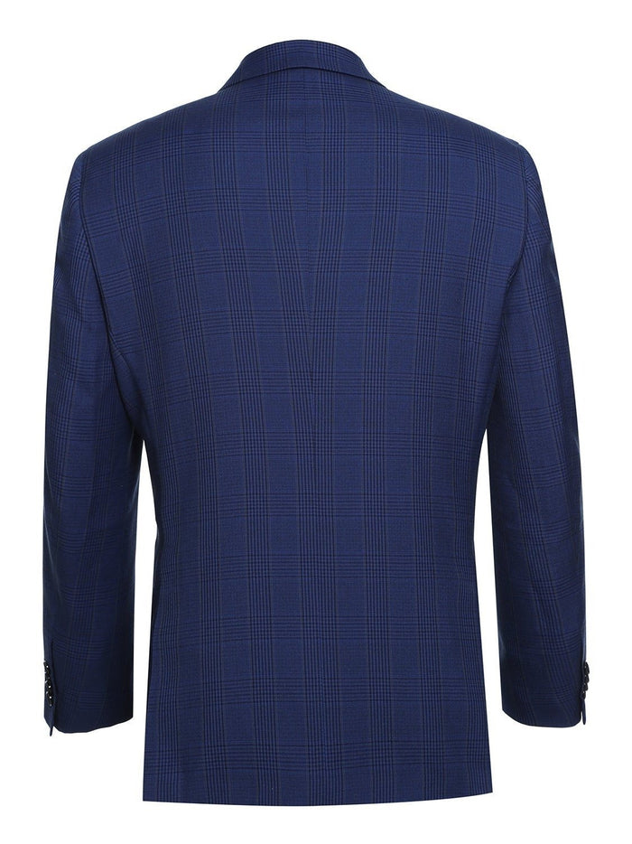 Men's Classic Fit Windowpane Blazer