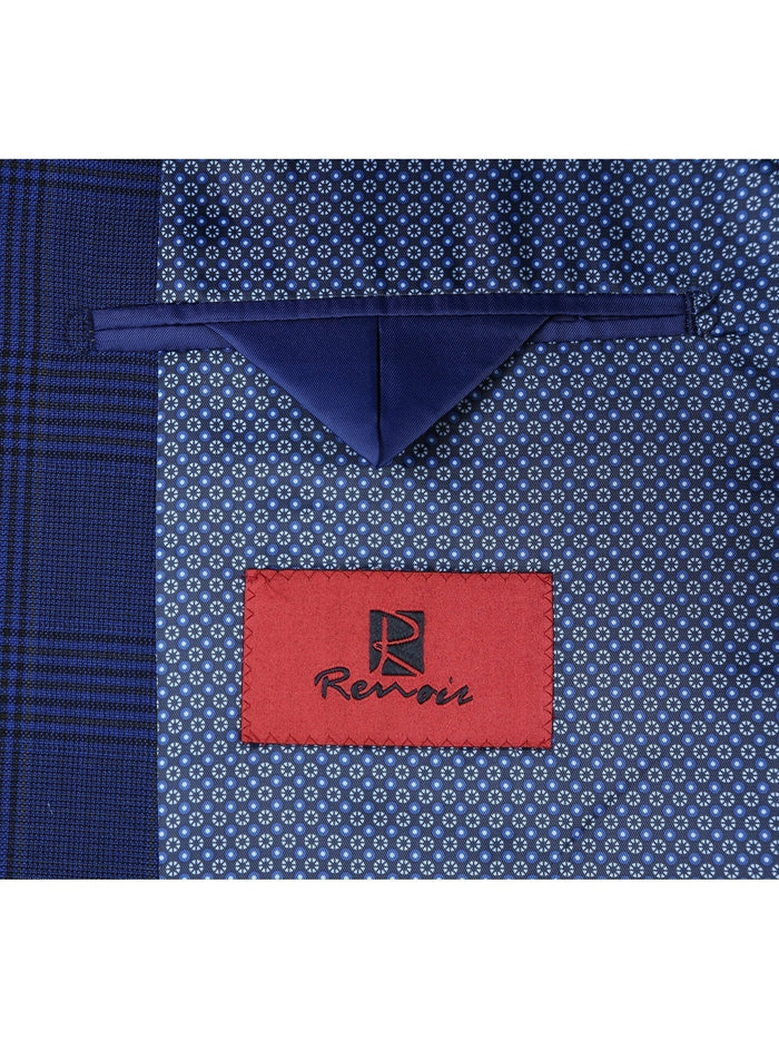 Men's Classic Fit Windowpane Blazer