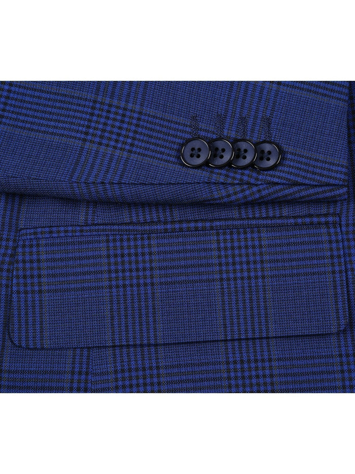 Men's Classic Fit Windowpane Blazer