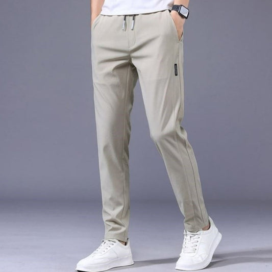 Men's Drawstring Sweatpants - Loose Straight Casual Trousers
