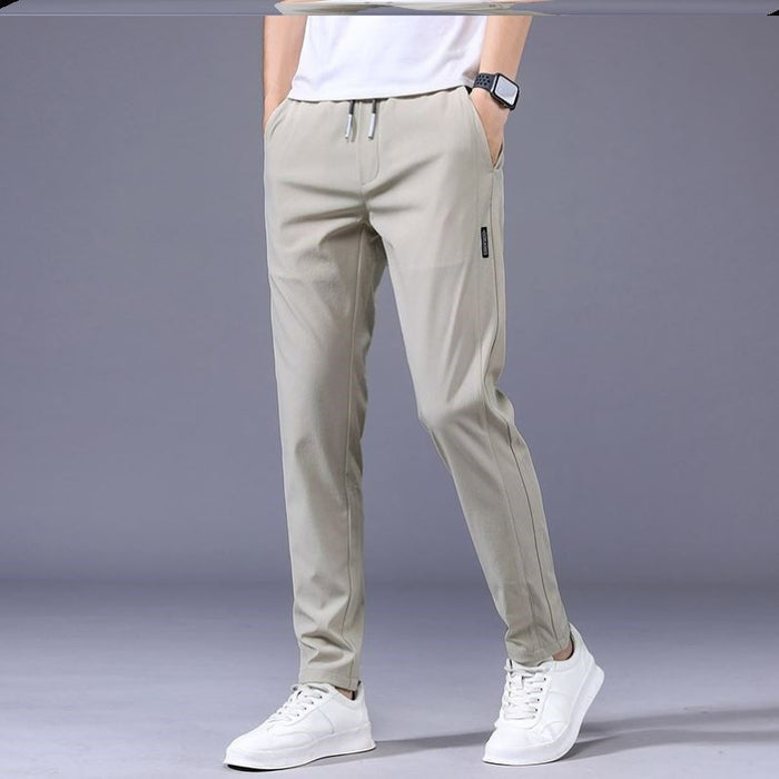 Men's Drawstring Sweatpants - Loose Straight Casual Trousers