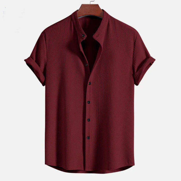 Men's Loose Casual Shirt - Short Sleeve Summer Top