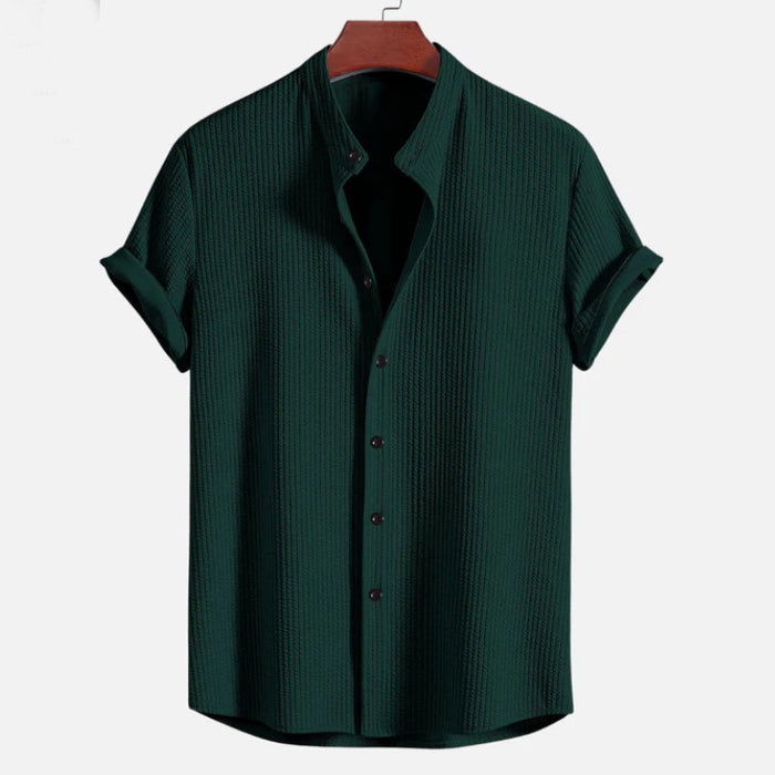 Men's Loose Casual Shirt - Short Sleeve Summer Top