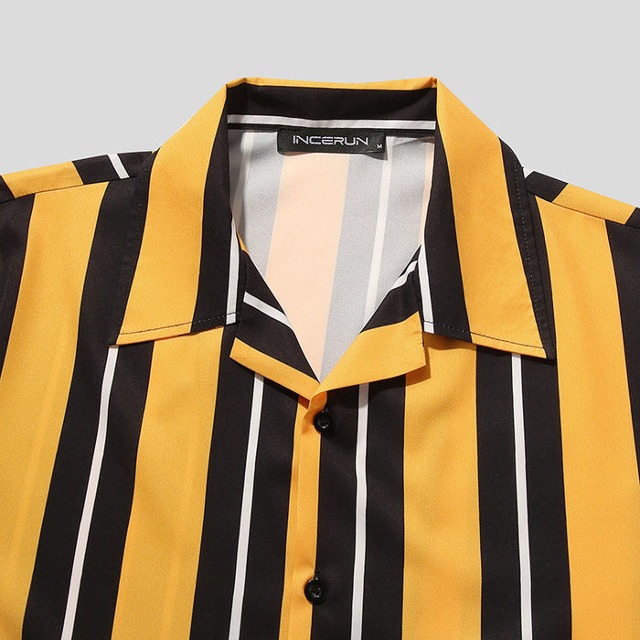 Men's Soft Streetwear Shirt - Summer Casual Button-Up