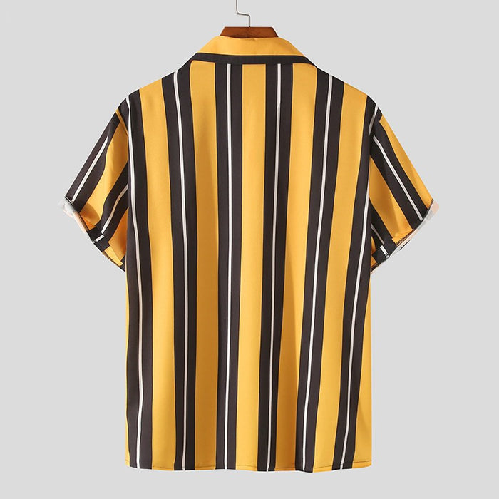 Men's Soft Streetwear Shirt - Summer Casual Button-Up