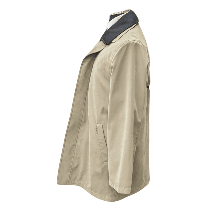 Men's Water-Proof Iconic Taupe Raincoat Jacket With Removable Liner