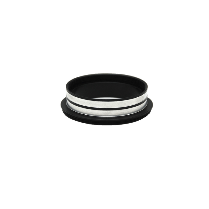 Metal Ring Light Adapter for Stereo Microscopes, 55mm Thread (No Cover Glass), SKU SZ02044911, three quarter front view