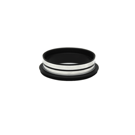 Metal Ring Light Adapter for Stereo Microscopes, 55mm Thread (No Cover Glass), SKU SZ02044911, three quarter front view
