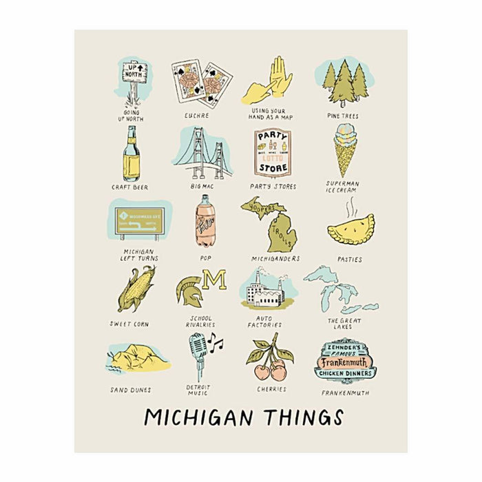 Michigan Things Print - City Bird