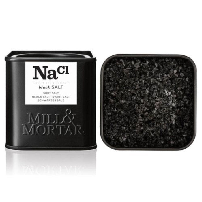Mill & Mortar Sort flagesalt - 70 g.