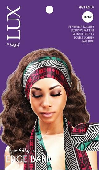 M&M Qfitt  LUX -  Luxury Silky Satin Edge Band # 7091 Afro - 6/packs - Palms Fashion Inc.