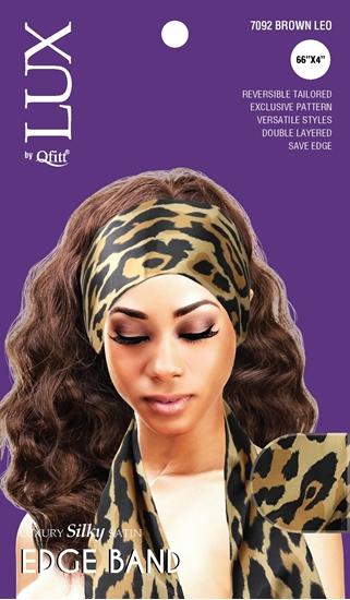M&M Qfitt  LUX - Luxury Silky Satin Edge Band # 7092 Leo - 6/packs - Palms Fashion Inc.