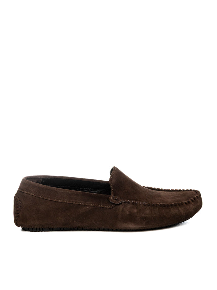 FRAU mocassino camoscio moro 12B0 VELOUR-BROWN
