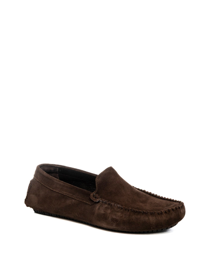 FRAU mocassino camoscio moro 12B0 VELOUR-BROWN