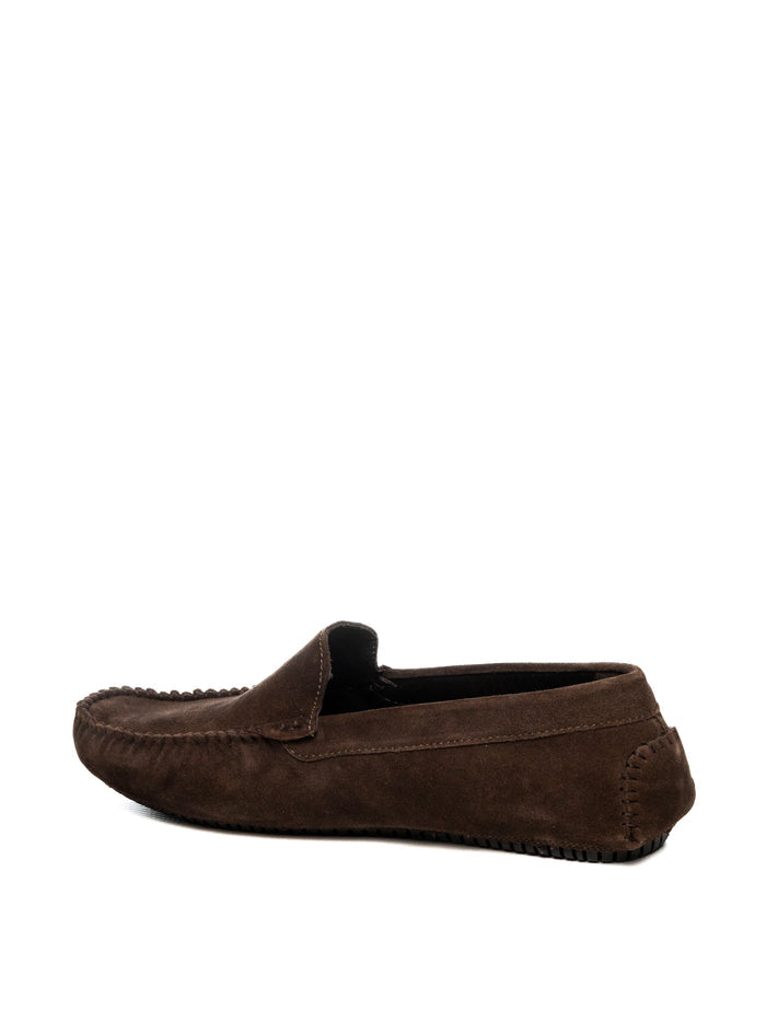 FRAU mocassino camoscio moro 12B0 VELOUR-BROWN