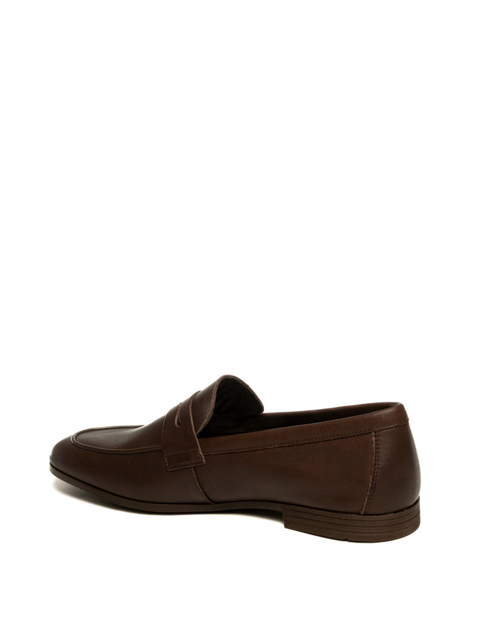 FRAU mocassino pelle moro 34M5 MOUSSE-CASTAGNO