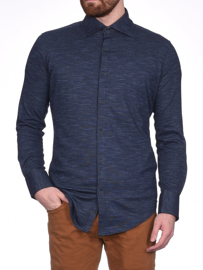 Montreux SHIRTS Montreux Men's 4 - Way Jersey Stretch Wrinkle Resistant Slim Fit Casual Shirt
